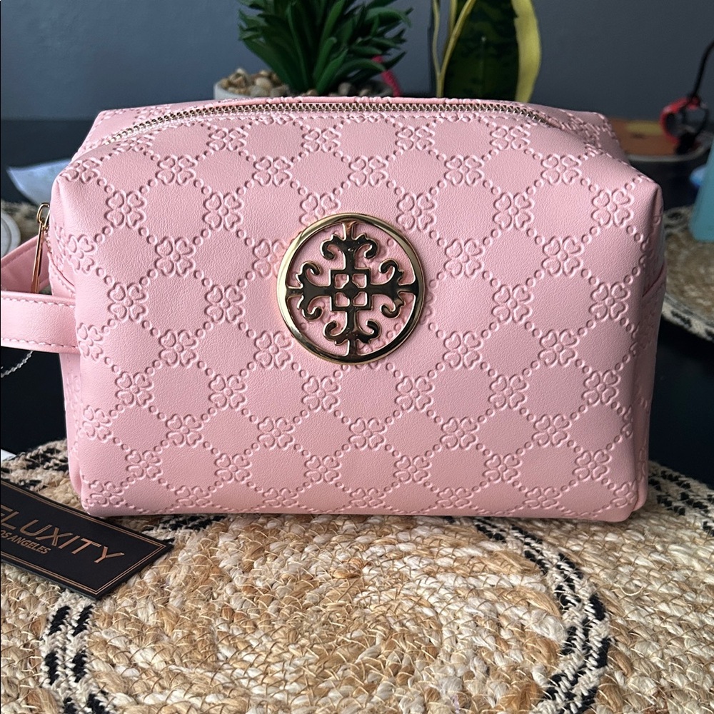Pink Embossed Women's Bag